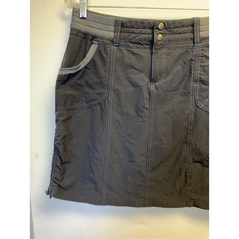 Kuhl Womens Stratus Skort 10 Gray Skirt Pockets Stretch Quick Dry Built in Short - Picture 2 of 7